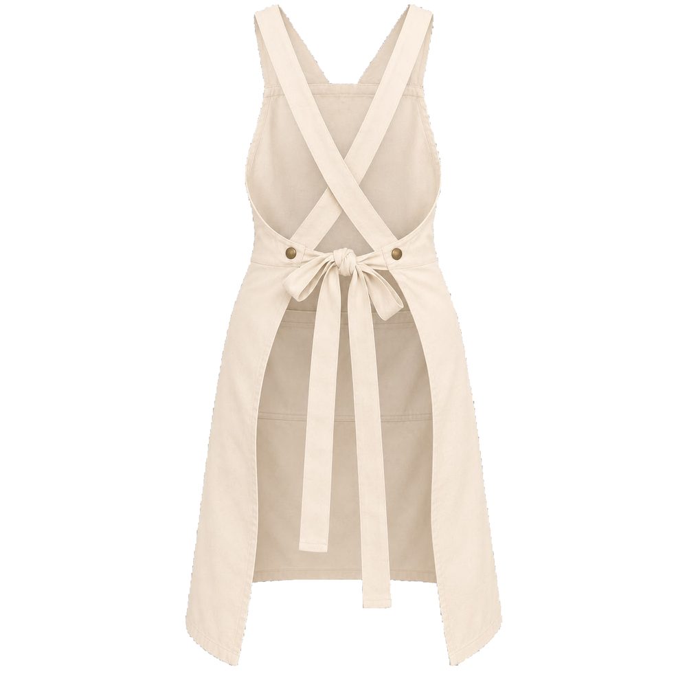 Maybis Handmade Natural Cross-back Apron – Undyed