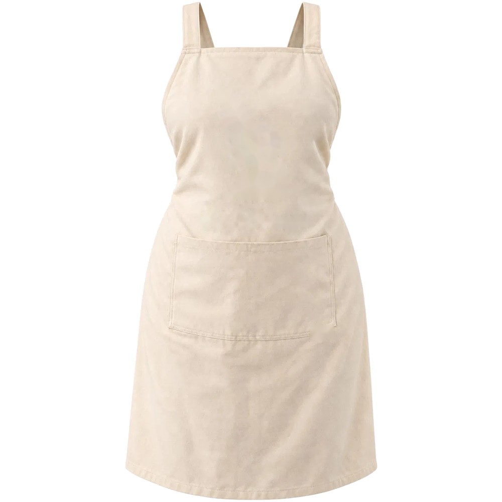 Maybis Handmade Natural Cross-back Apron – Undyed - Image 2